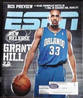 Grant Hill autographed ESPN The Magazine (Orlando Magic)   Autographed NBA Magazines at 's Sports Collectibles Store