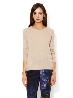 Cashmere Raglan Pocket Pullover Sweater by White + Warren