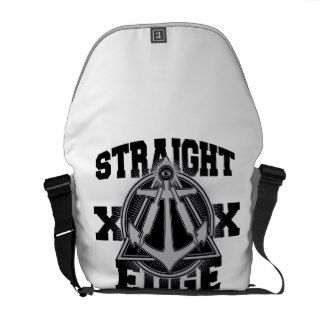 Straight Edge Compass Messenger Bag