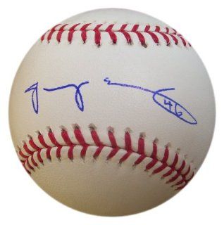 Jacoby Ellsbury Autographed Baseball  Sports Fan Baseballs  Sports & Outdoors