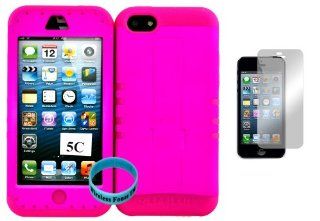 2013 New Release Apple iPhone 5C Barbie Cover Case Plastic on Pink Skin (Included Screen Protector and Wristband Exclusively By Wirelessfones TM) Cell Phones & Accessories