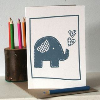 trumpety trunk blank letter press card by scamp