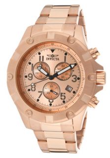 Invicta 13621  Watches,Mens Specialty Chronograph Rose Gold Dial 18k Rose Gold Plated Stainless Steel, Chronograph Invicta Quartz Watches