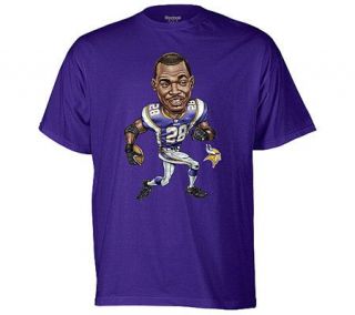 NFL Vikings Adrian Peterson Youth Caricature T Shirt —