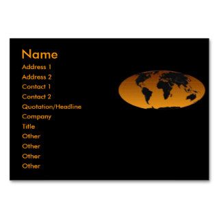Geographic Profile Card Business Cards