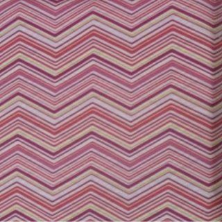 Mainstays Full Size Sheet Set Pink Stripe Microfiber Double Bed Sheets Zig Zag  