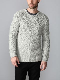 Wool Hand Knit Sweater by John Varvatos