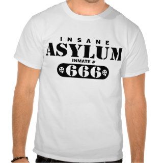 Insane Asylum inmate #666 for light shirt
