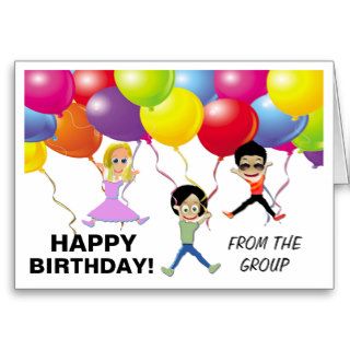 Happy Birthday The Group Greeting Card