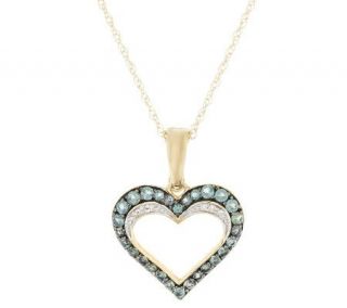 0.50 ct tw Alexandrite Heart Enhancer w/ 18 Chain 14K Gold —