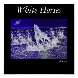 White Horses Print