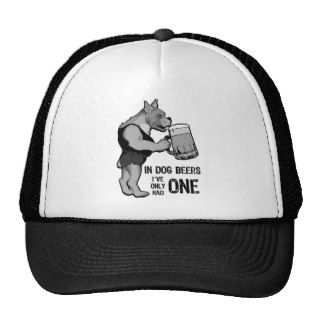 In Dog Beers For Light Background Mesh Hats