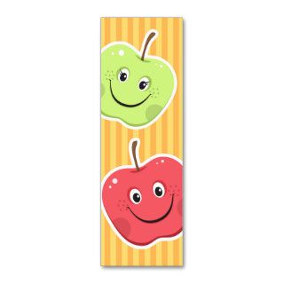 Bookmark Cartoon apple characters Business Card