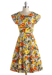 First Hibiscus Dress  Mod Retro Vintage Dresses