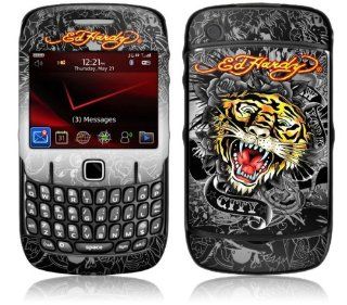 MusicSkins, MS EDHY60044, Ed Hardy   Tiger , BlackBerry Curve (8520/8530), Skin Cell Phones & Accessories