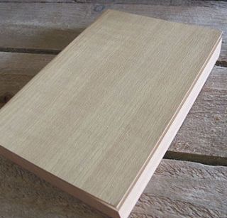 wood slab journal by ginger rose