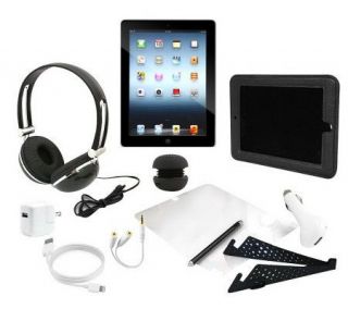 Apple iPad 4 128GB WiFi w/ Speaker,Car Headrest& Accessories —