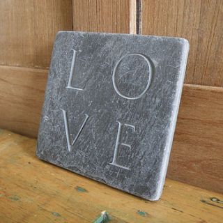 bespoke engraved tile by letterfest