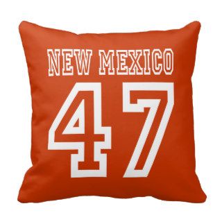 New Mexico 47 Throw Pillow
