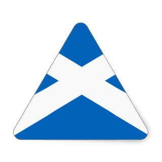Scotland's Saltire,Scottish Flag (Official Colour) Triangle Stickers