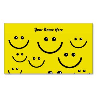 Smilie Face Background, Your Name Here Business Cards