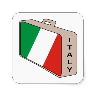 Italy Luggage Stickers