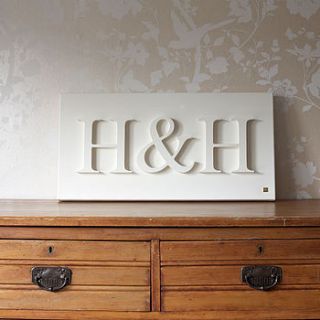 personalised initials canvas by gorgeous graffiti