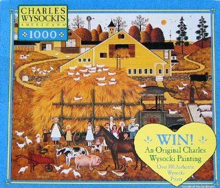 Charles Wysocki's Americana 1000pc. Puzzle Farm Folks Toys & Games