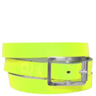 Anna Lou of London Limited Edition Leather Wrap Around Bracelet   Neon Yellow      Womens Accessories