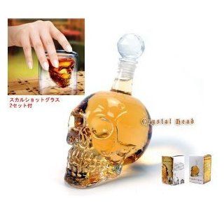 Skull Decanter & Skull Rock / shot glass set of 2 (japan import)  