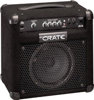 Crate BT15 Bass Guitar 15 Watt Amplifier Musical Instruments