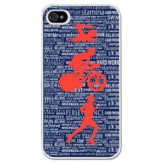 Triathlon Swim Bike Run Inspiration Male iPhone Case (iPhone 4/4S) Cell Phones & Accessories