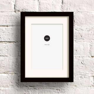 'the button ninja' print by dig the earth