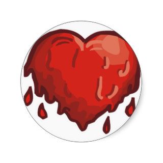 melting heart stickers