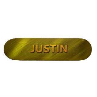justin gold custom skateboard