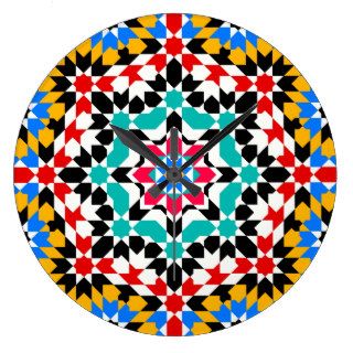 Islamic geometric pattern Wall Clock