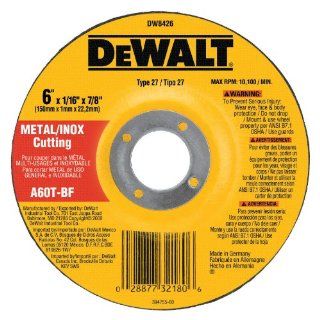 DEWALT DW8426 6 Inch by 1/16 Inch by 7/8 Inch Metal/INOX Cutting Wheel (25 Pack)