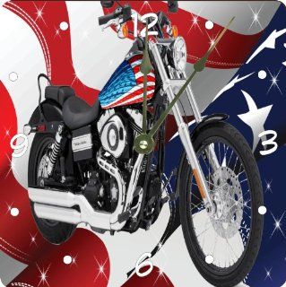 Shop Rikki KnightTM American Flag Harley Davidson Design 10" Wall Clock at the  Home D�cor Store. Find the latest styles with the lowest prices from Rikki Knight LLC