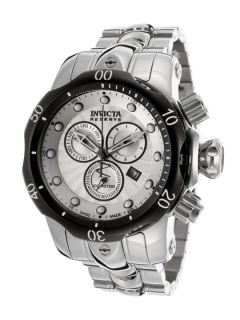 Mens Venom Stainless Steel & Gunmetal Watch by Invicta Watches