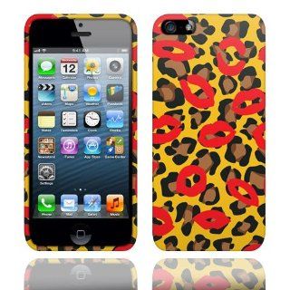 Apple iPhone 5 Leopard Kisses Rubberized Cover Cell Phones & Accessories