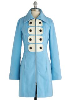 Tulle Clothing Not a Cloud in Sight Coat  Mod Retro Vintage Coats
