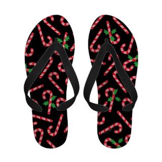 Christmas Candy Canes Sandals