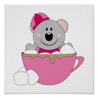 Cutelyn Baby Girl Snow Koala Bear Mug Print