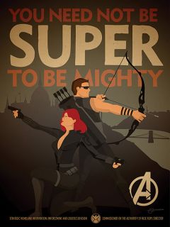 Marvel Comics Avengers Propaganda Poster Set