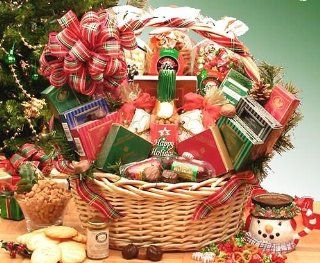 Holiday Celebrations Holiday Gift Basket  Medium  Gourmet Snacks And Hors Doeuvres Gifts  Grocery & Gourmet Food