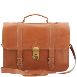 Grafea Railway Vintage Style Leather Briefcase   Caramel      Womens Accessories