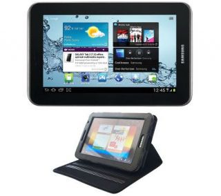 Samsung 7 8GB Galaxy 2 Android Tablet w/ Camera & Easel Case —