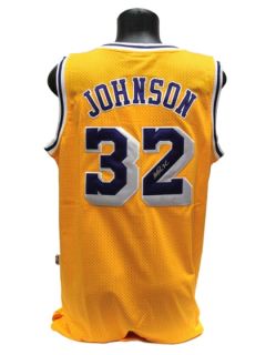 Magic Johnson Signed Los Angeles Lakers Jersey by Brigandi Coins and Collectibles