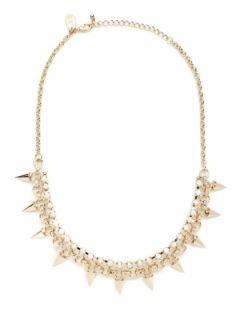 Gold Link & Spike Necklace by Cara Couture Jewelry