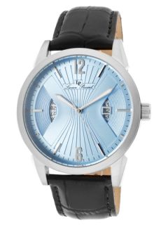 Mens Watzmann Black & Blue Watch by Lucien Piccard Watches
